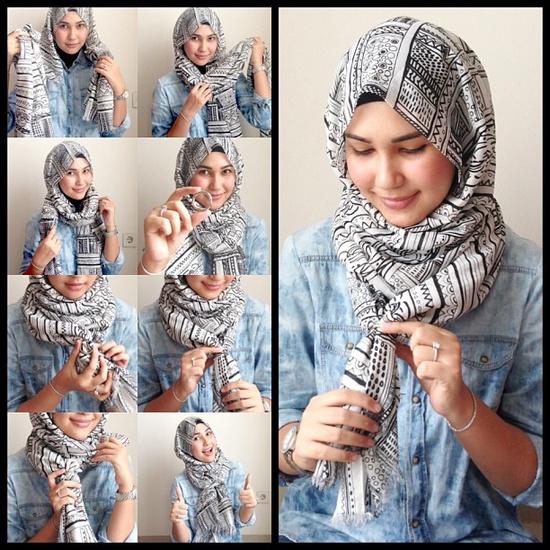 hijab styles step by step