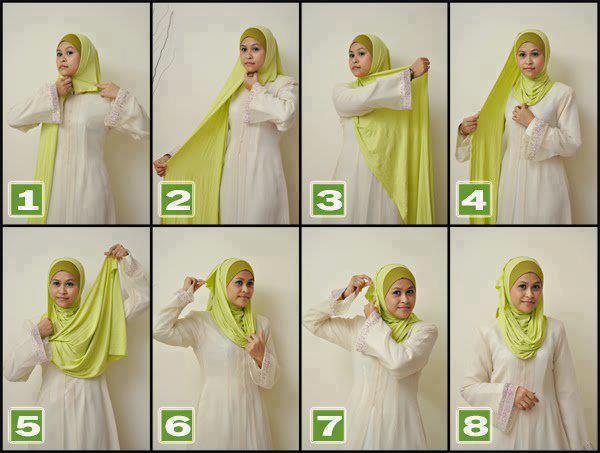 hijab styles step by step