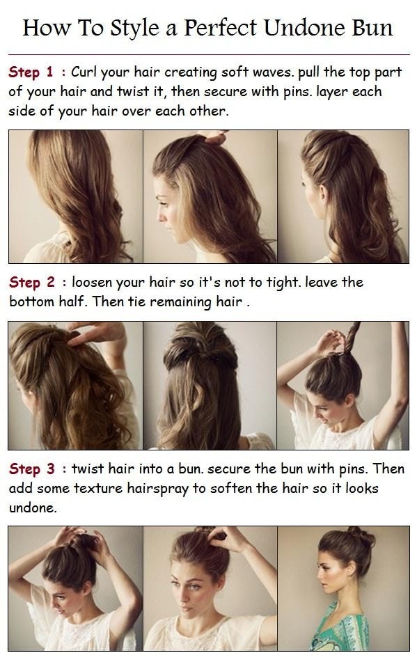 Messy Bun Step By Step Instructions | 20 Amazing Step By Step Bun